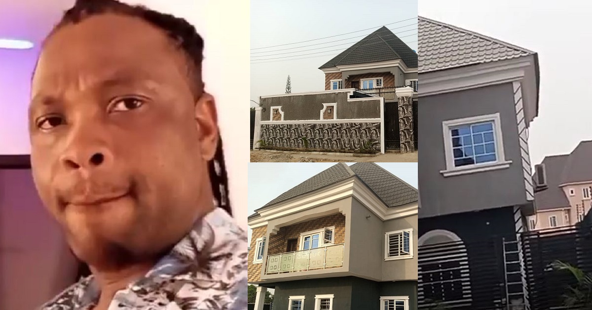 “Tap from my grace and stop hating” – African China says as he shows off his newly-completed house (photos/videos)