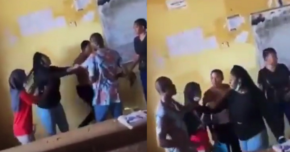 Student fights lecturer and tears his shirt for not allowing her to write an exam (video)