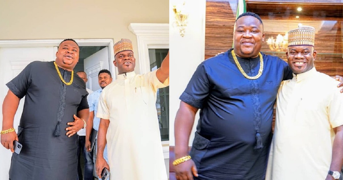“Yahaya Bello is the future” – Cubana Chief Priest says as he meets him for the first time