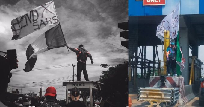 #EndSARS Flag Holder's last tweet