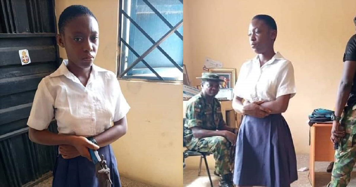 Secondary school student caught with a gun she intended using to shoot her teacher in Cross River