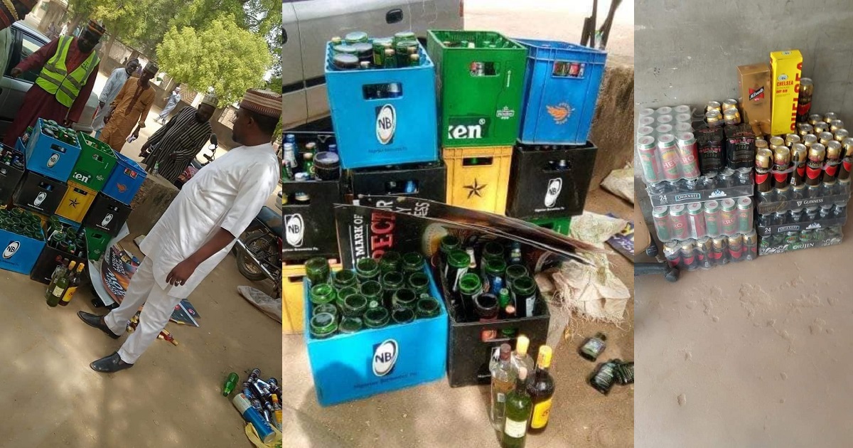 Bauchi Hisbah confiscates 260 crates of alcoholic drinks from hotels, nightclubs