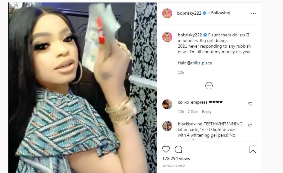 Bobrisky reacts