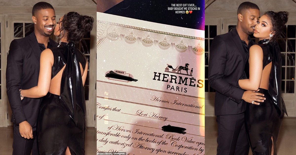 Michael B Jordan buys girlfriend Lori Harvey stocks in Hermès as