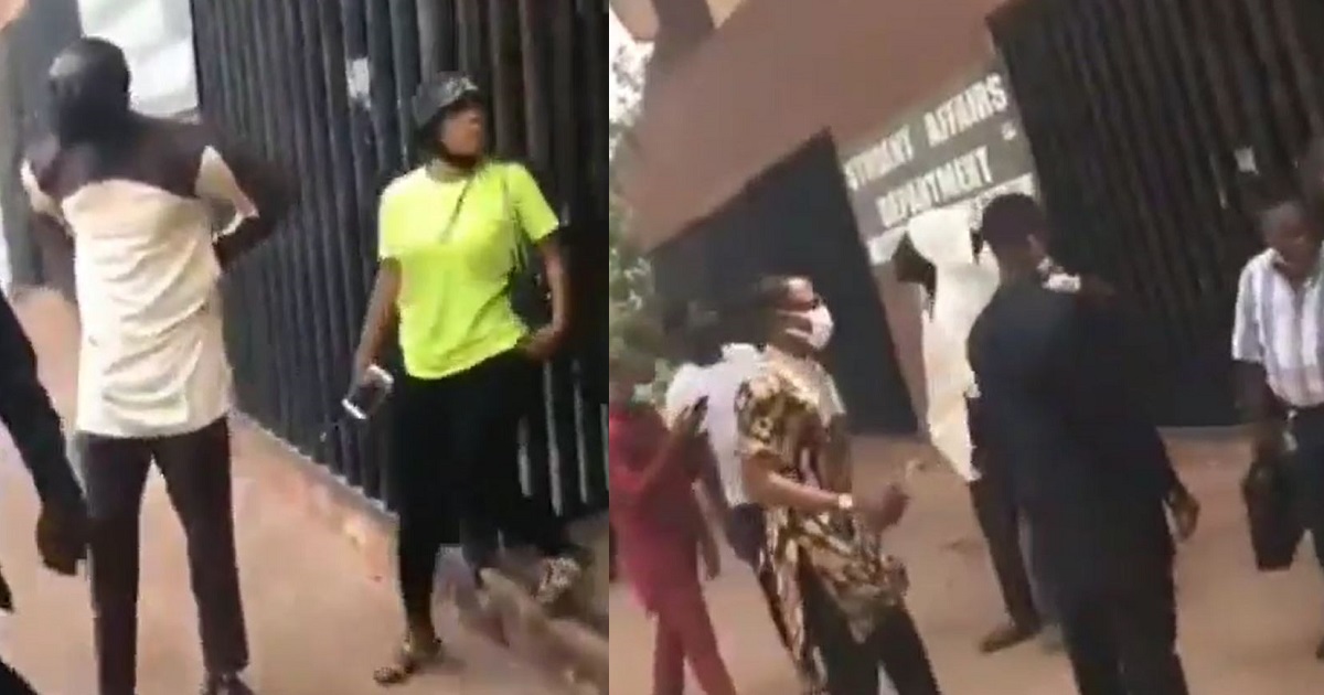 UNN student is allegedly harassed, stripped, abused and made to kneel from 10am to 5pm by staff because of how she was dressed (WATCH)