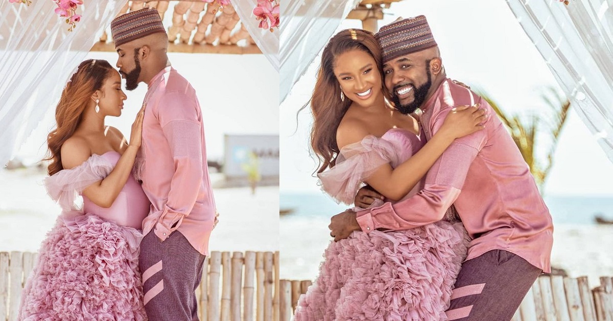 Banky W and Adesua announce their baby’s name, shares its meaning