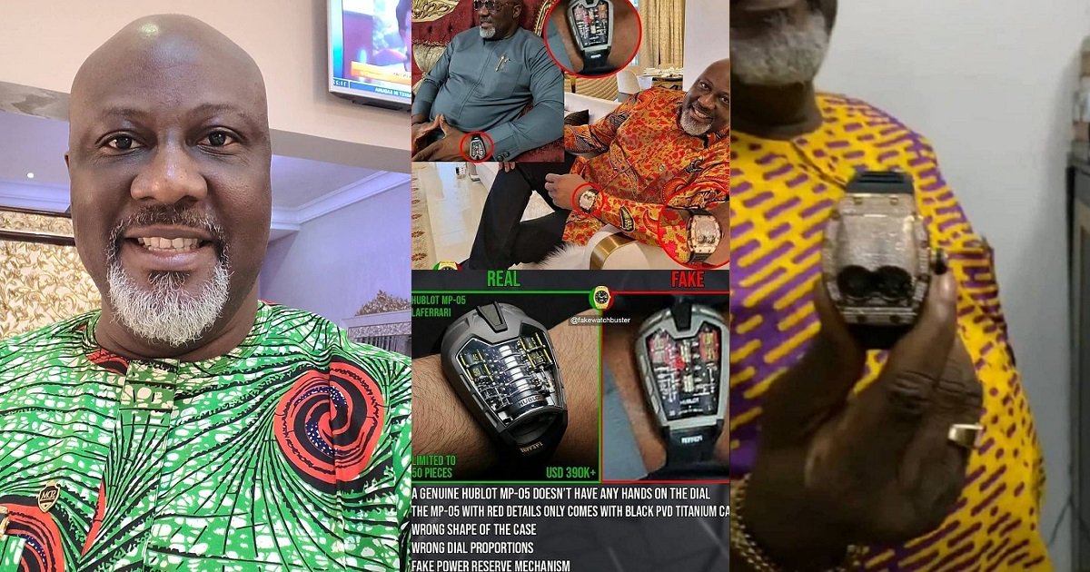 Dino Melaye dragged for showing off fake Hublot wristwatch