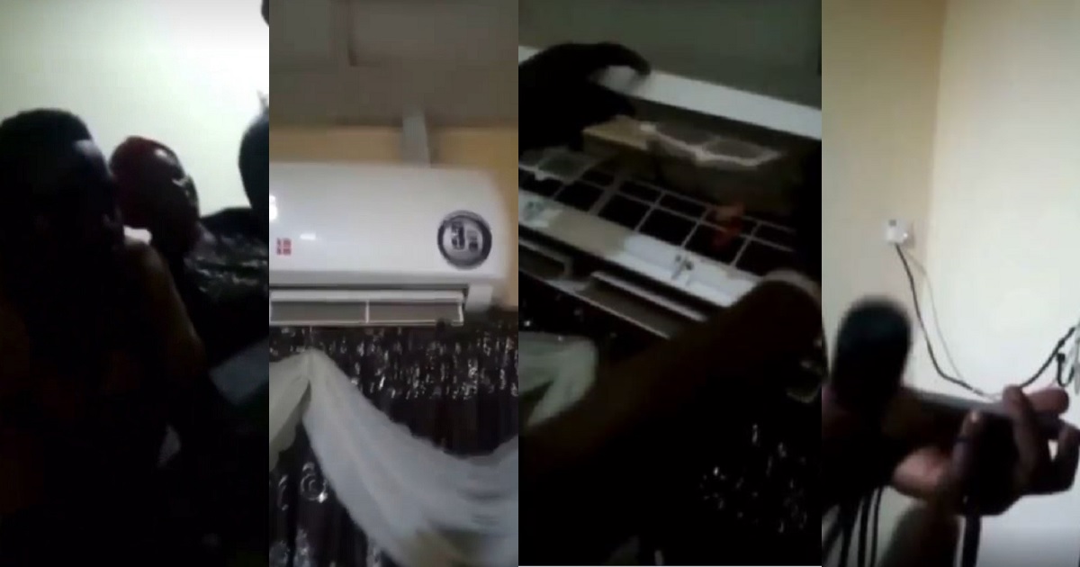 Outrage as multiple cameras are found hidden in rooms in an Ogun hotel (video)