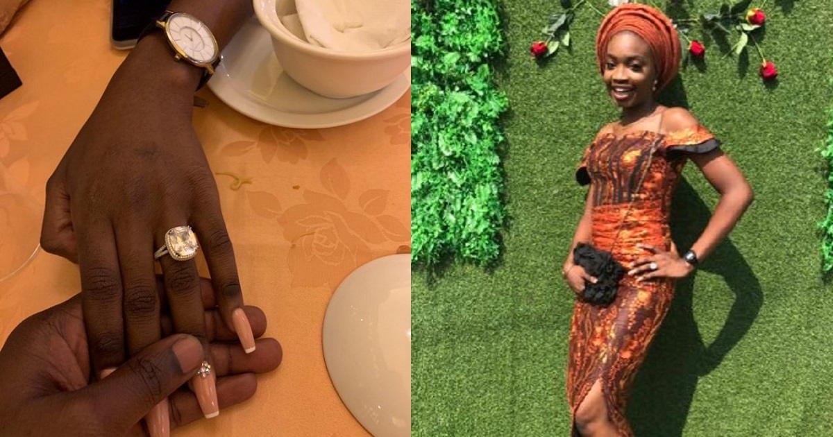 Office romance ended well for me – Nigerian lady gets engaged to her colleague
