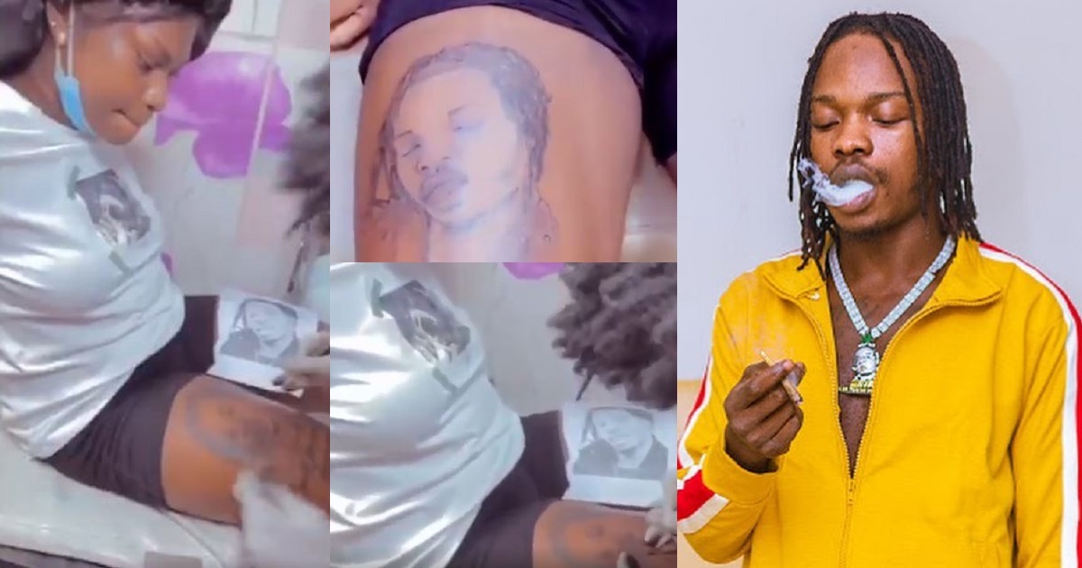 fan of naira marley tattoos