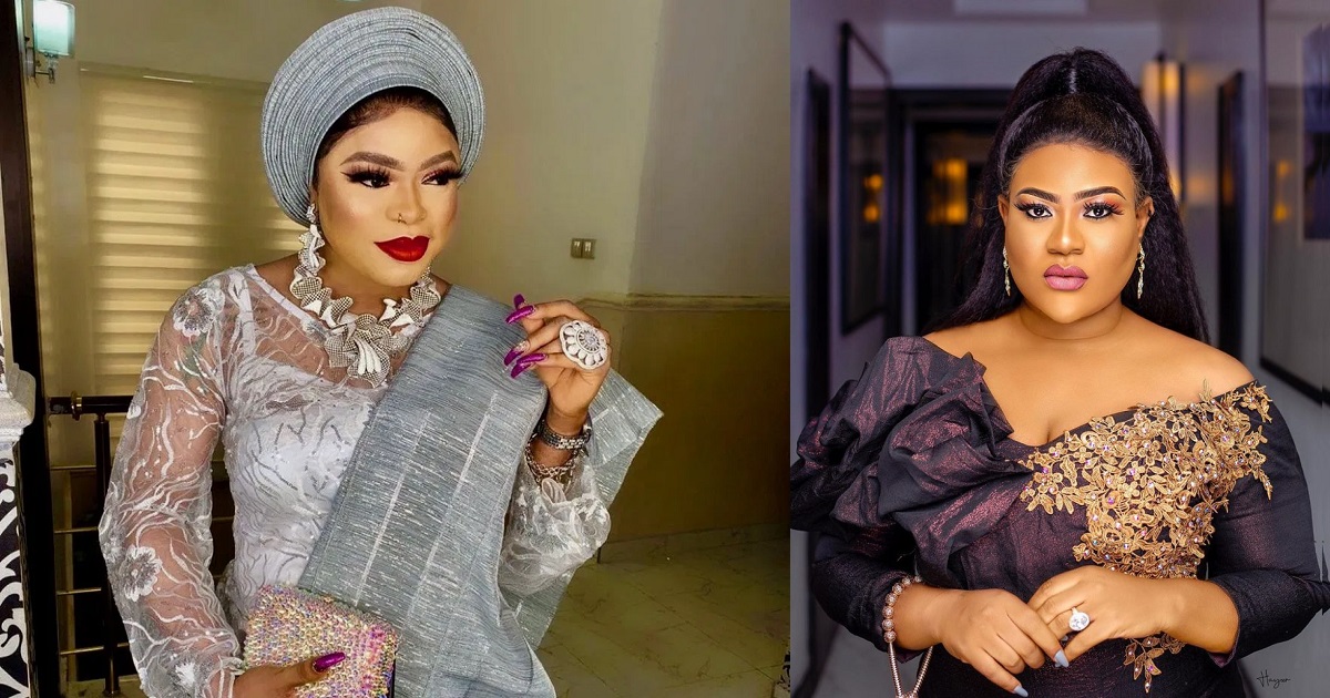 Actress Nkechi Blessing and Bobrisky exchange nasty words ; expose each other’s secrets