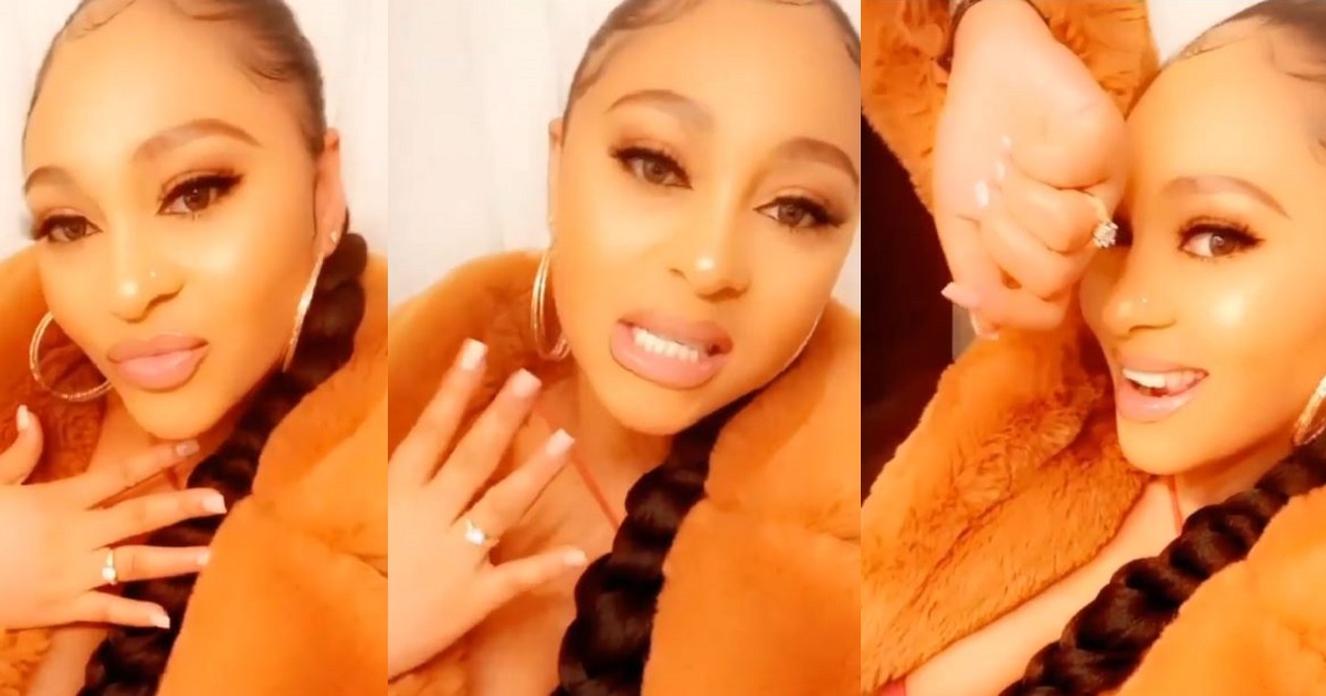 Rosy Meurer flaunts her “wedding ring” after Tonto Dikeh’s ex-husband, Churchill confirmed they are married