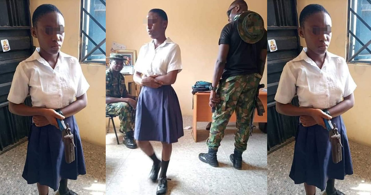 Secondary school student caught with gun she planned to use in shooting a teacher who asked her to cut her coloured hair