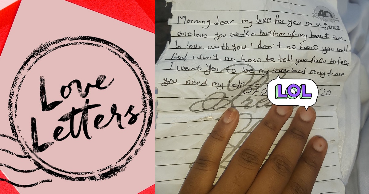 Nigerian lady shares love letter a teenager in her church wrote to her