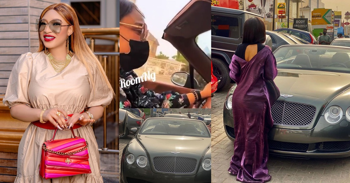Actress Tonto Dikeh acquires brand new Bentley (Video)