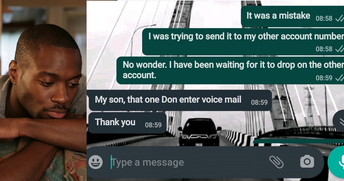 ‪Man shares his father’s response after he mistakenly sent money to his bank account