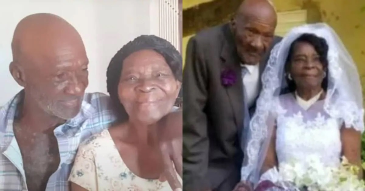 Woman, 91, weds 73 year old boyfriend after dating for 10 years