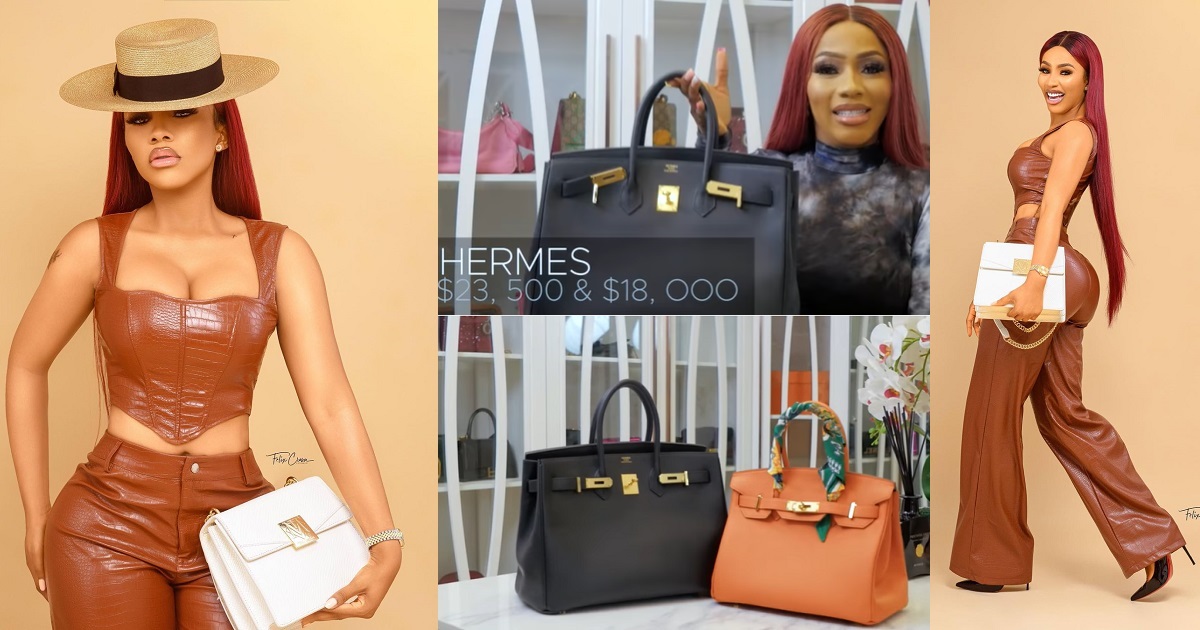 My Hermes handbags are more popular than some people in Nigeria – Mercy Eke (photos/Video)
