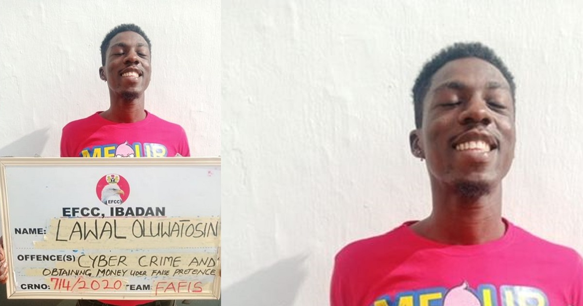 Young man smiles as he bags jail term over a $50 fraud in Ibadan