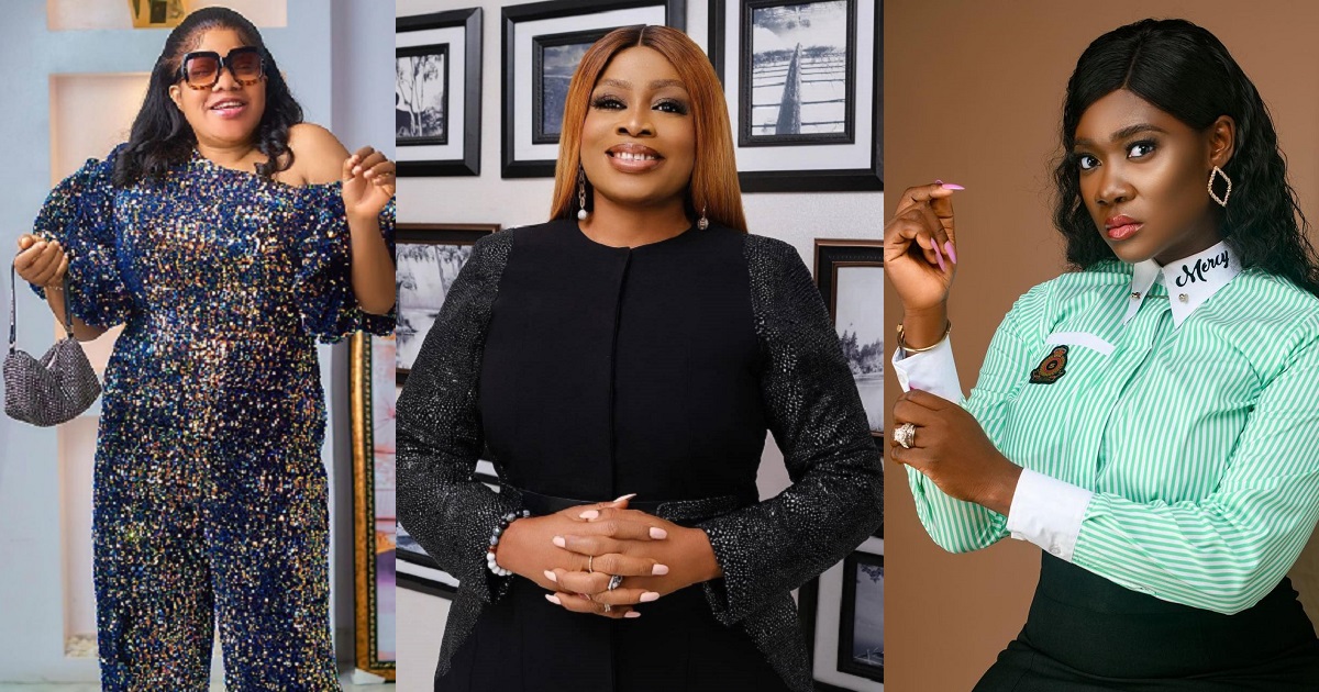 “I’m jealous” – Toyin Abraham reacts as Mercy Johnson celebrates singer, Sinach, in an heartwarming way