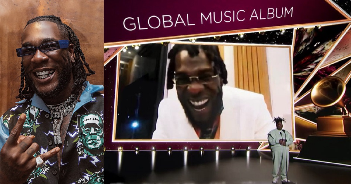 Burna Boy wins  “Best Global Music Album!” at the 2021 #GRAMMYs