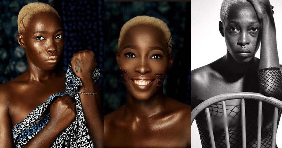 “I will rather sell my nudes and videos to survive than beg online” – Tribal mark model, Adetutu reacts after being asked why she is now an ‘online sex worker’