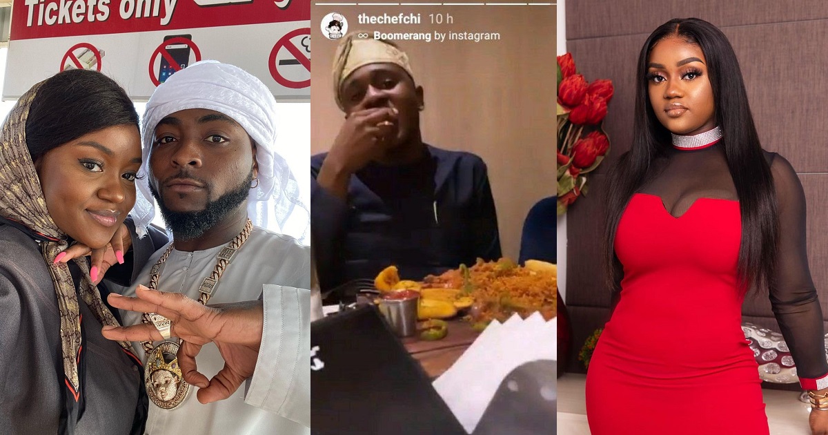 Davido’s fiancee, Chioma hangs out with mystery man amid break up rumour with the singer