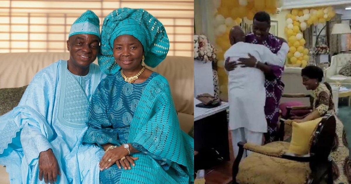 Nigerians React To Bishop Oyedepo’s Wife Kneeling to Greet Pastor Adeboye (video)