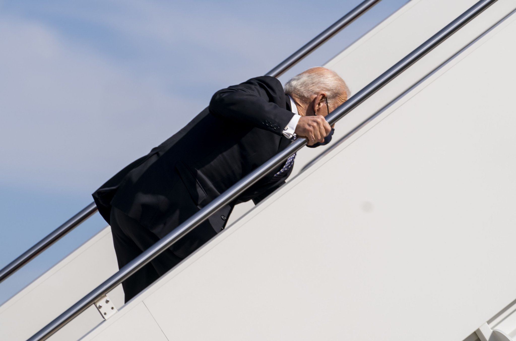 Joe Biden falls