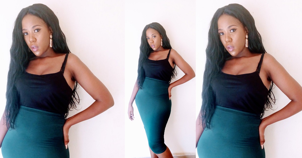 ”Some of us just get luck” – Man writes as he shows off his wife’s amazing stature when she was seven months pregnant