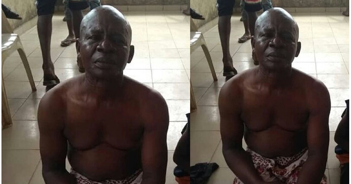 Elderly man caught r*ping an 8-year-old girl in Abia State.