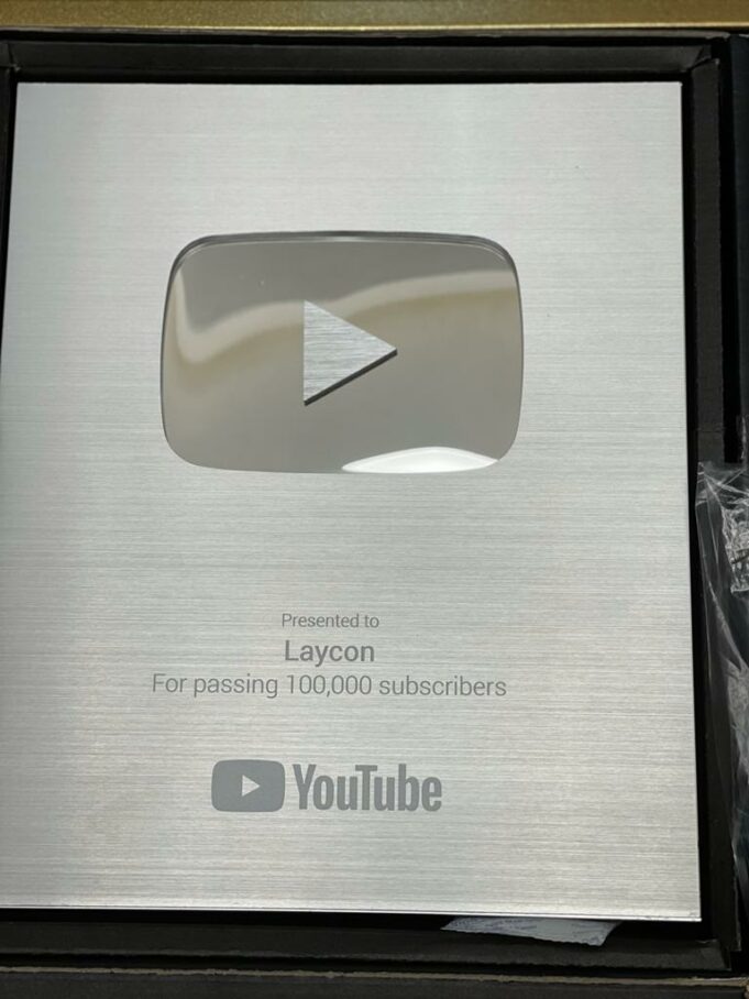 Laycon excited as he hits over 100k Subscribers on YouTube, shows off