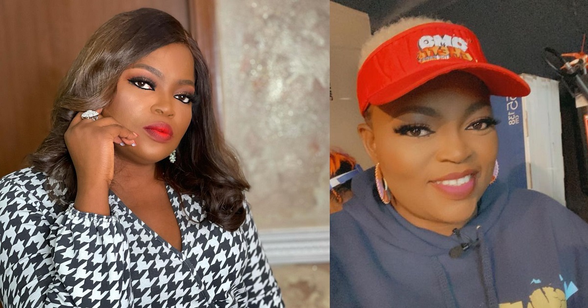 “Things just get as he be these days” – Funke Akindele replies a fan who called her stingy for not doing giveaway