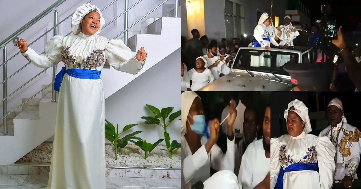 “Brilliantly executed” – Fans applauds Toyin Abraham’s epic entrance at a movie premiere (Video)
