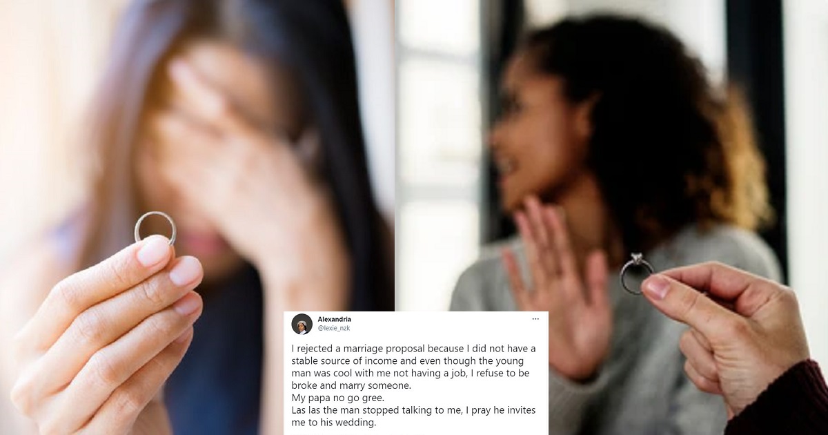 Lady reveals she rejected a marriage proposal because she didn’t have a steady source of income