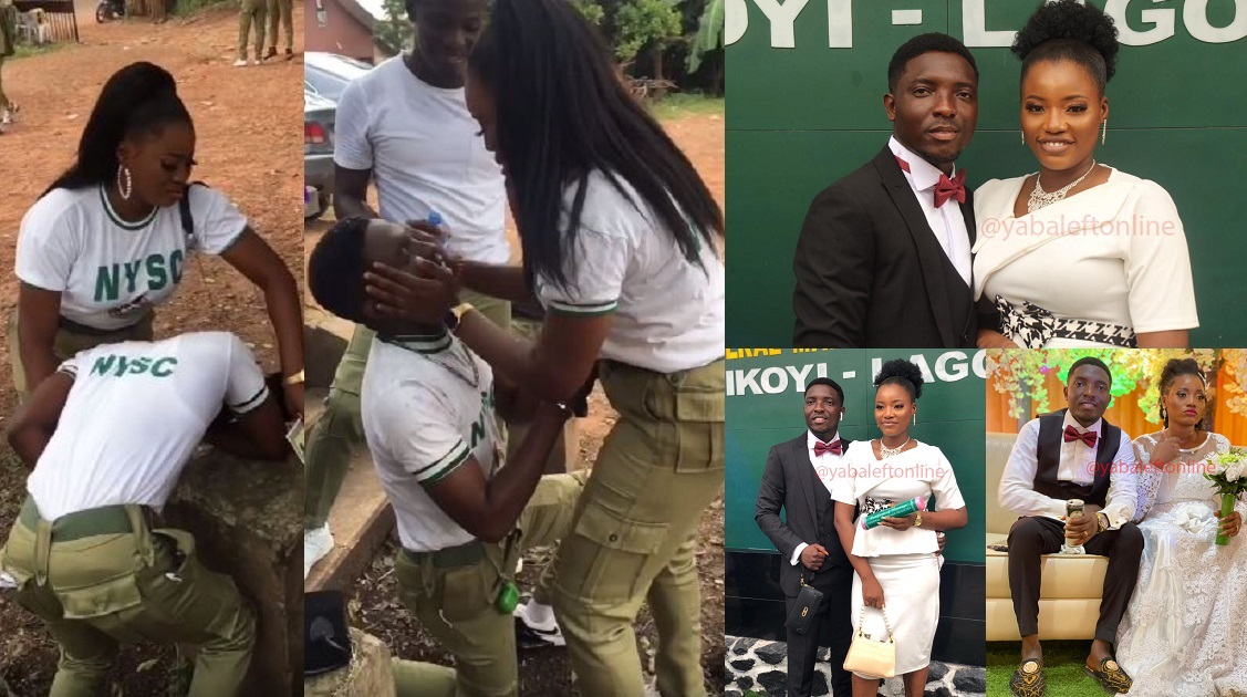 EXCLUSIVE: Man who faked stomach ache to propose to his lover at their POP ties the knot with her (videos + photos)