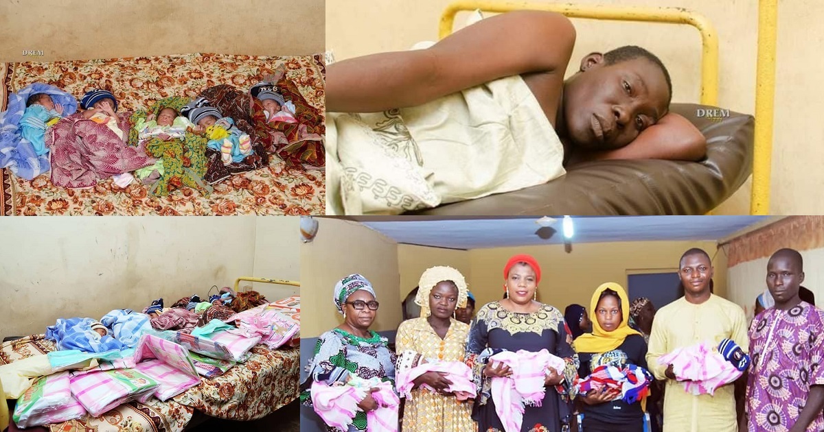 Farmer’s wife delivers quintuplets in Ogbomoso, now a mother of ten, after previously having five children