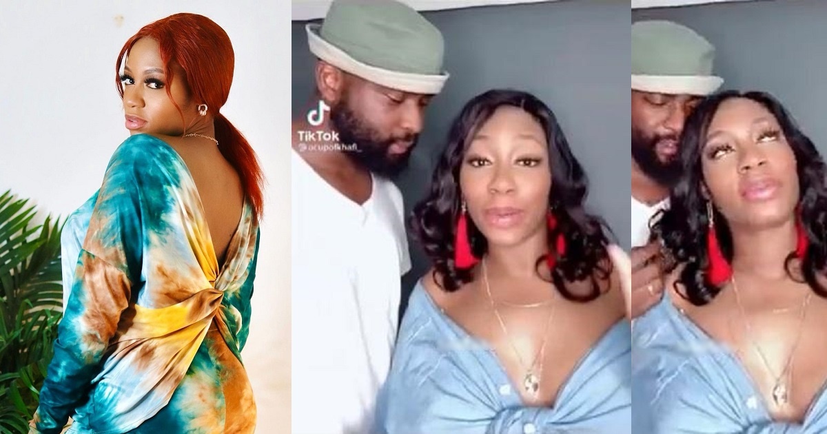 “She looks pregnant” – Fans reacts to recent video of BBNaija star, Khafi