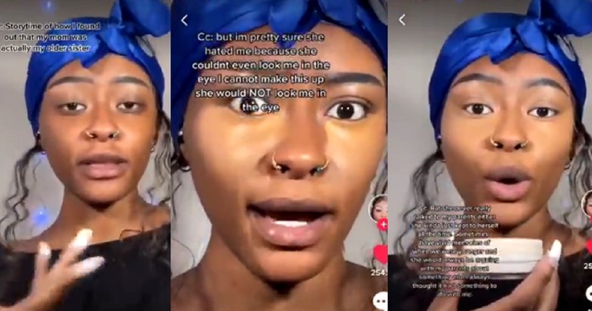 Lady narrates how she found out her elder sister is her mother (Video)