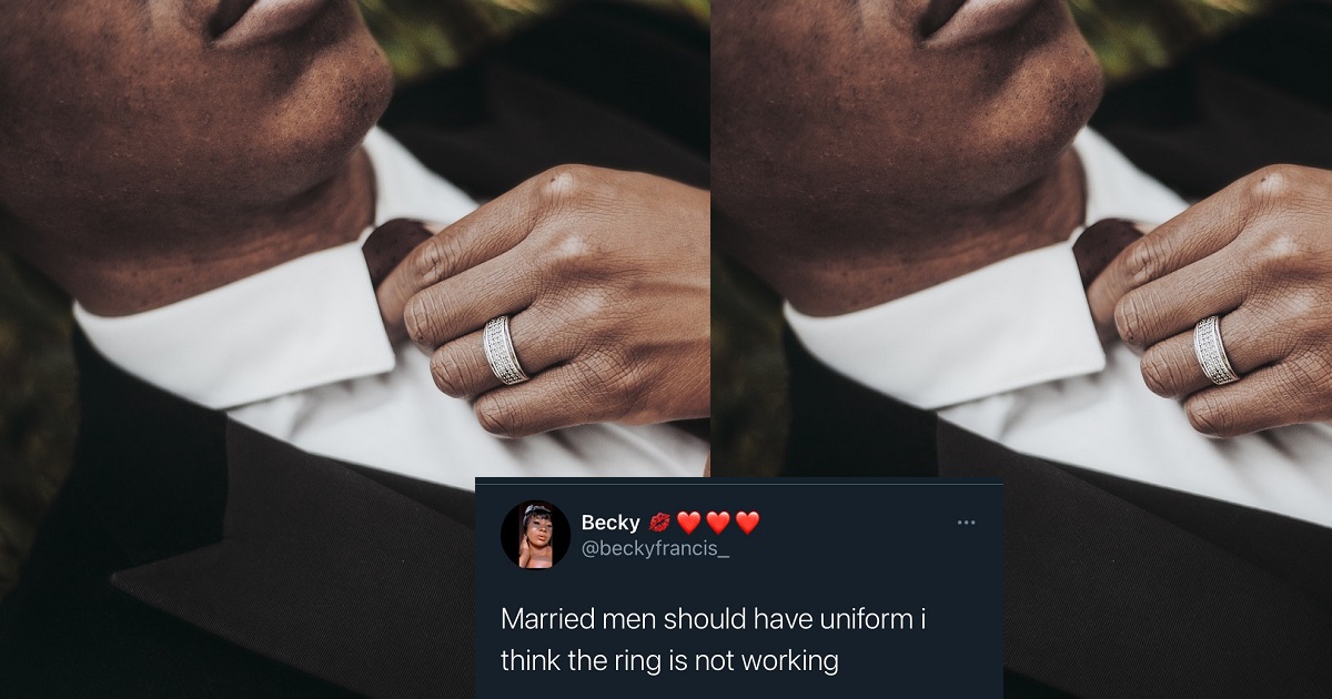 Married men should have uniform I think the ring is not working – Nigerian lady says