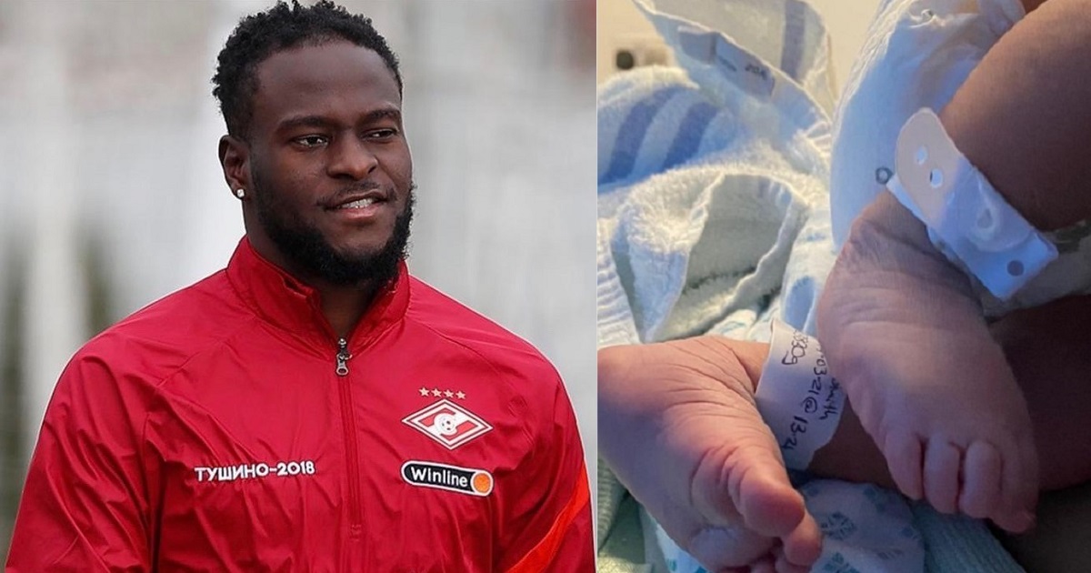 Nigerian footballer, Victor Moses welcomes baby