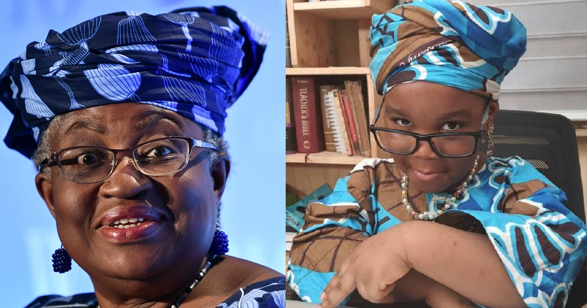 Okonjo-Iweala honours 4-year-old girl who dressed to look like her
