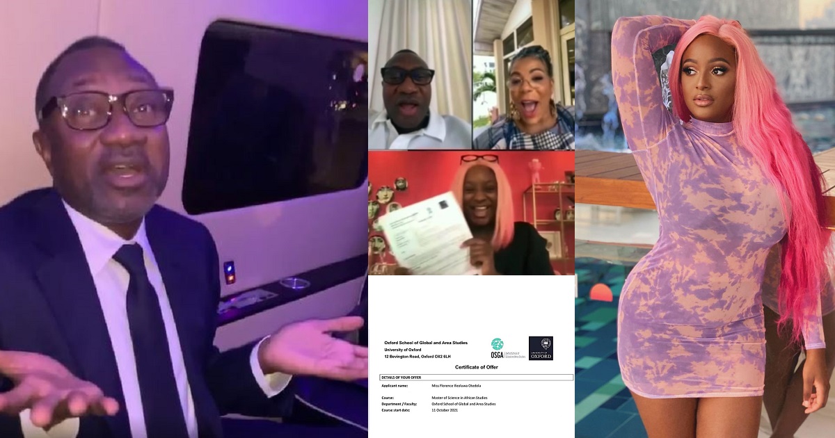 “I cant afford to” – Billionaire, Femi Otedola reacts after DJ Cuppy asked him to pay her school fees for her masters at Oxford (video)