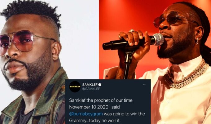Samklef brags