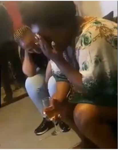 Video: Ladies captured praying and speaking in tongues during an in-house party