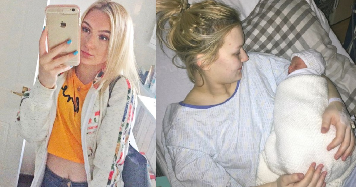 Teenager who had no bump, didn’t know she was pregnant until she was in labour,  gives birth at 17