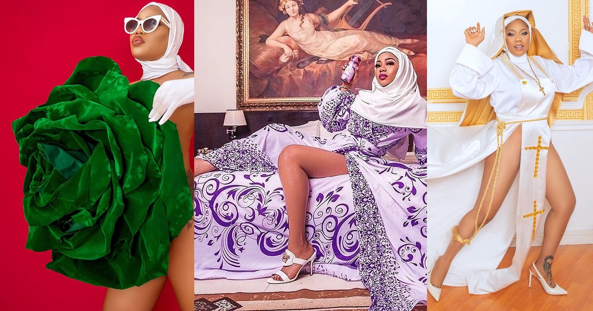 “Nigerians have refused to be liberated when it comes to fashion” – Toyin Lawani defends herself after being called out over raunchy nun outfit