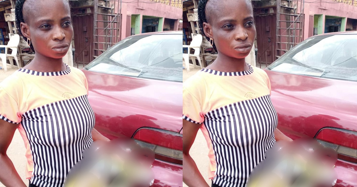Woman gets arrested for killing her one month baby; blames her baby daddy (Photo)