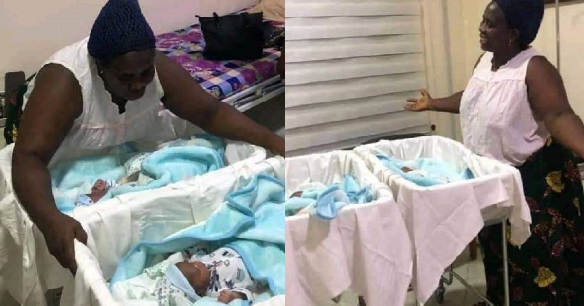 Woman welcomes a set of twins after 18 years of marriage (Photos)