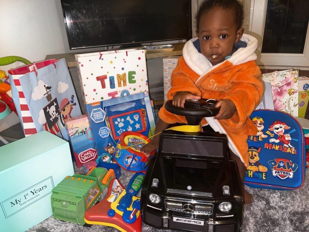 Rapper Zlatan Ibile and his baby mama, Davita celebrate their son’s ...